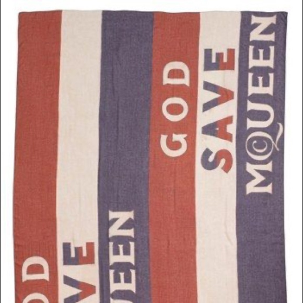 Alexander McQueen scarf.